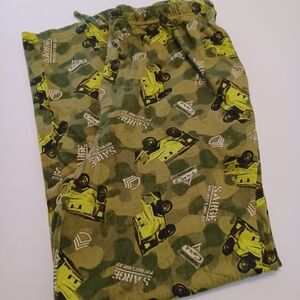 Disney CARS Sarge Green Camo Print Men's Sleep Pants Sz M